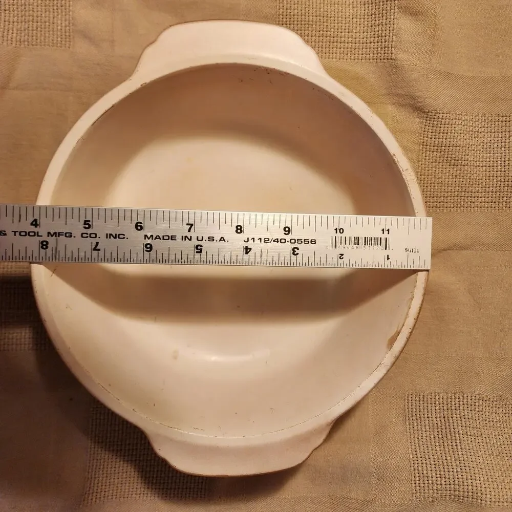 Anchor Hocking Fire King 447 Peach Lustre 1-1/2 QT Oven Ware Casserole Dish Bowl